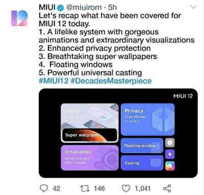 Miui 12 updates